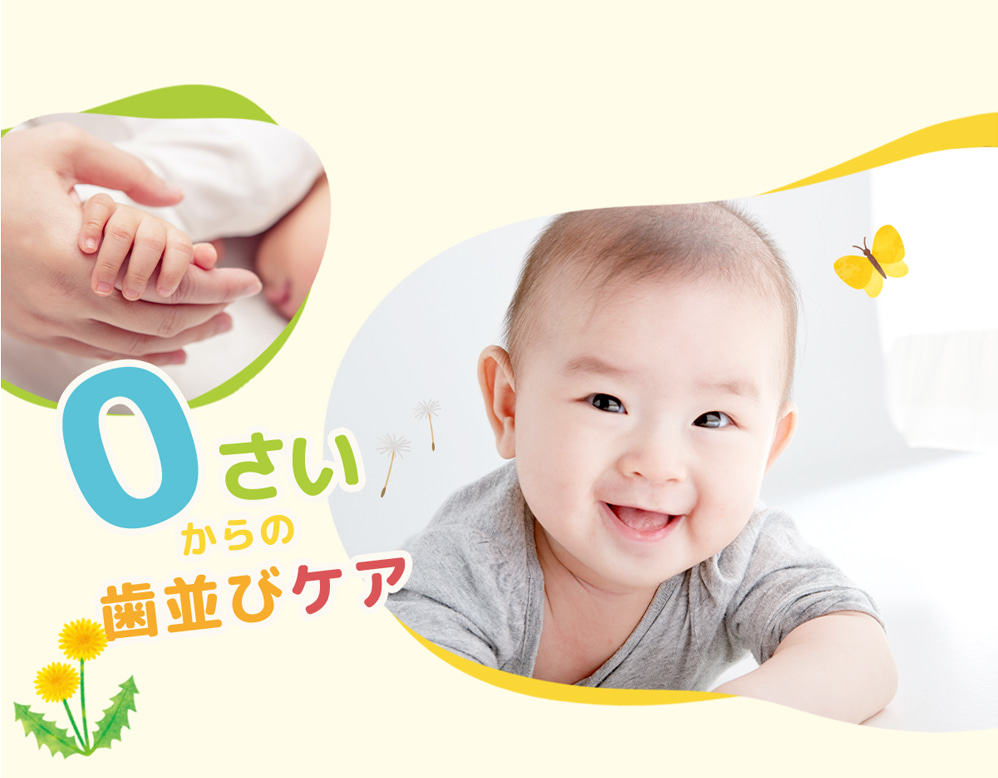 0さいからの歯並びケア